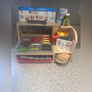 Melissa & Doug Sandwich Counter - Slice & Stack wooden toy